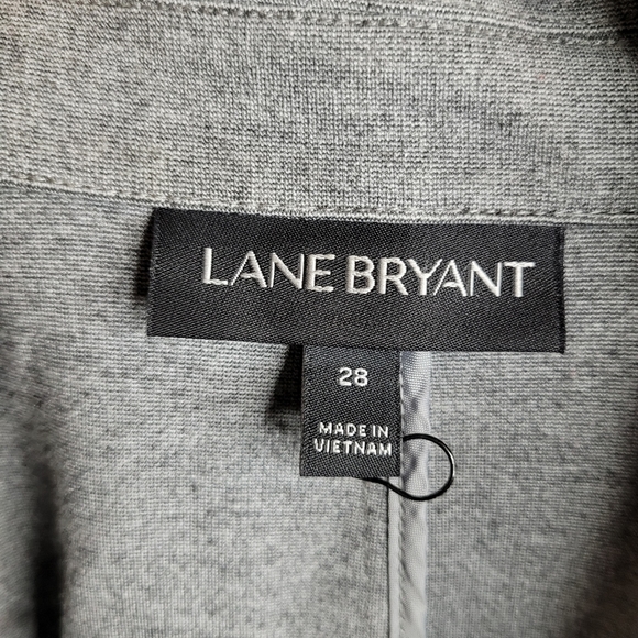 Lane Bryant Grey soft women's jacket blazer size 28 office career - Picture 9 of 9